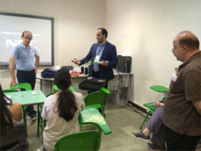 آموزش ایمن سازی در برابر امواج الکترومغناطیسی در مدرسه سفارت ایتالیا